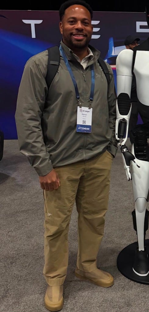 Denver Clarke at an AI expo in Baltimore